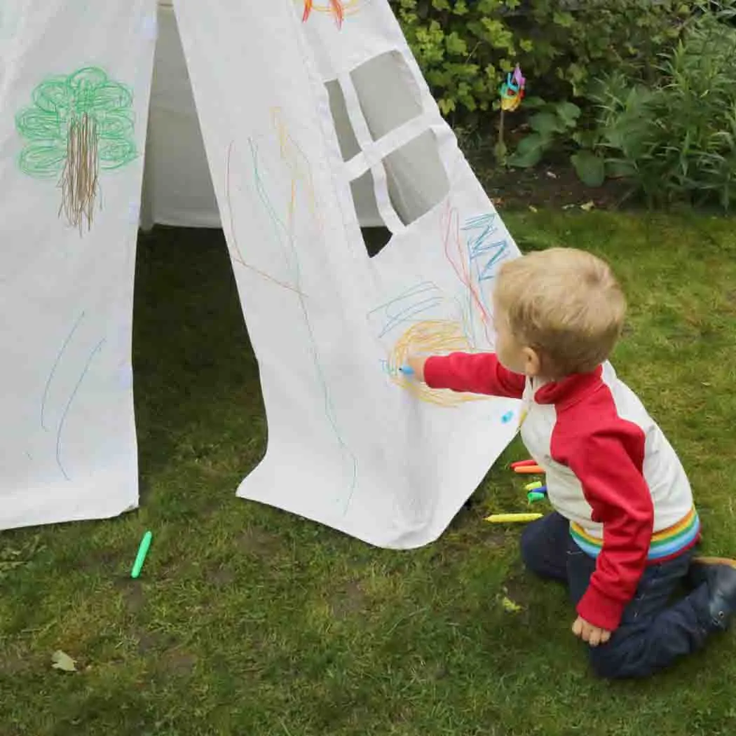 Teepee Play Tent - Wigwam - Colour-In with Wash-Out Pens