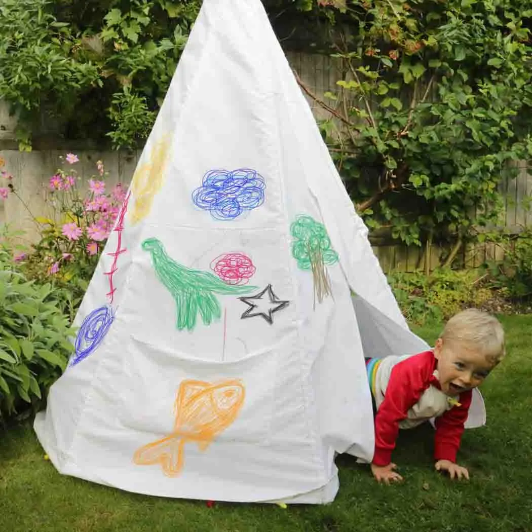 Teepee Play Tent - Wigwam - Colour-In with Wash-Out Pens