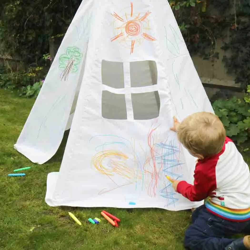 Teepee Play Tent - Wigwam - Colour-In with Wash-Out Pens