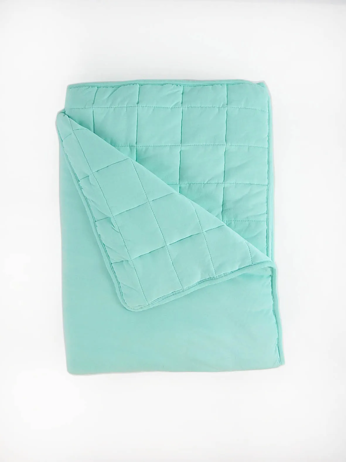 Toddler Quilted Blanket 2.5 in Aqua