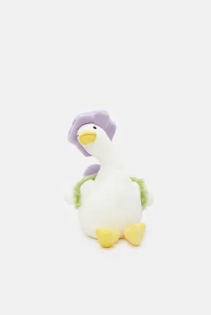 White Cuddles Marshmallow Duck Plush Toy