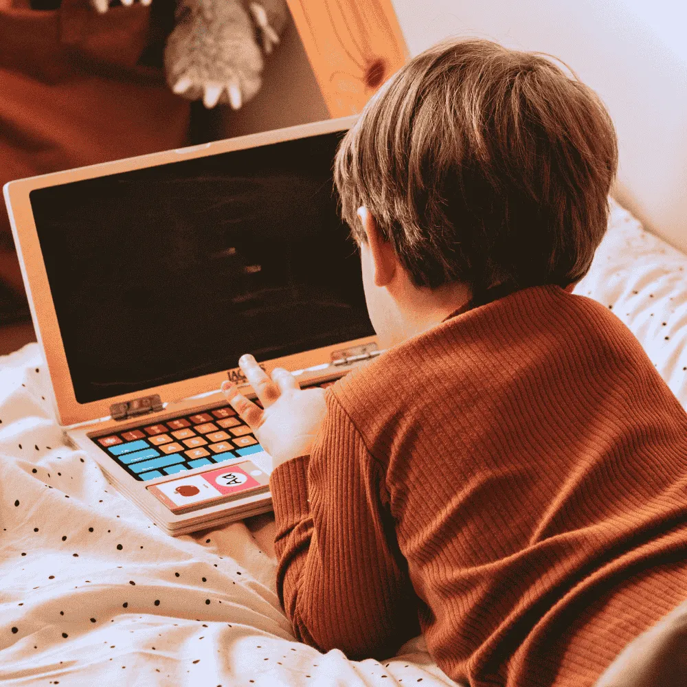 Wooden Laptop - Magnetic Toy